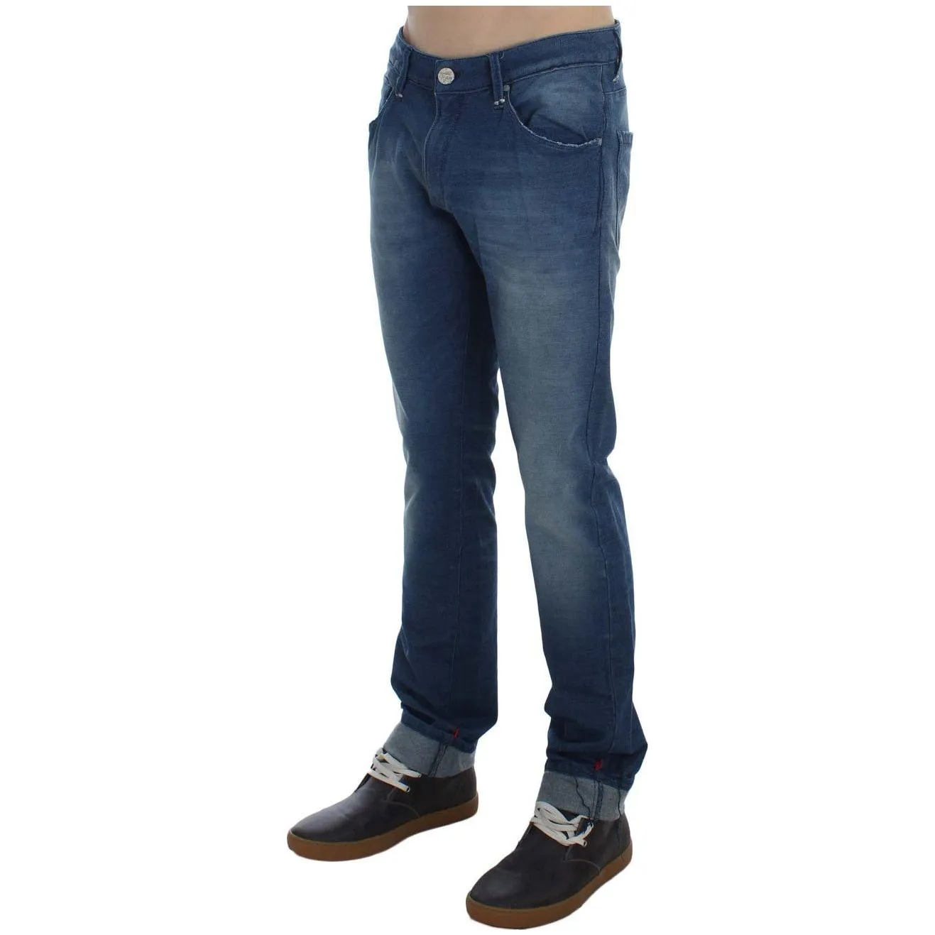 Acht Slim Fit Blue Wash Italian Denim