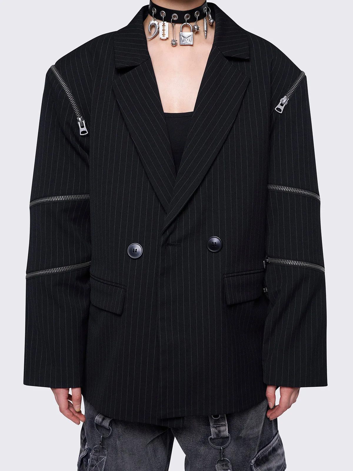 Blair Pinstripe Blazer