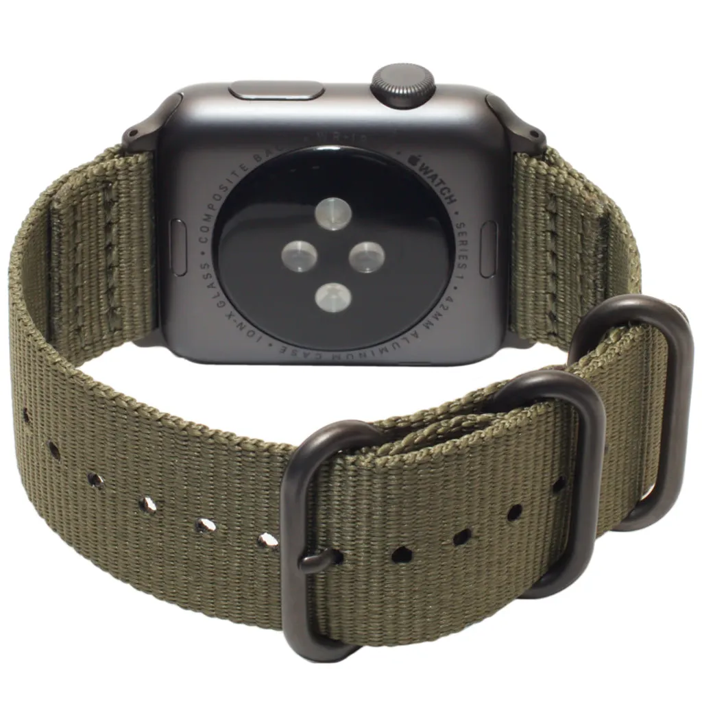 Carterjett Nylon Apple Watch Band in Olive