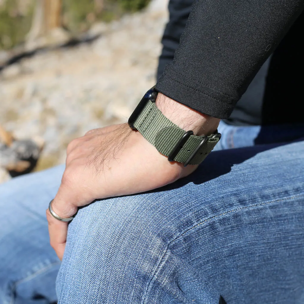 Carterjett Nylon Apple Watch Band in Olive