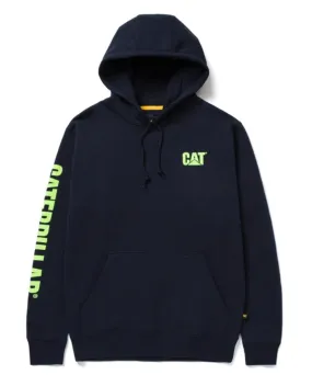 CAT Trademark Banner Hooded Sweatshirt - Eclipse Navy/Hi-Vis