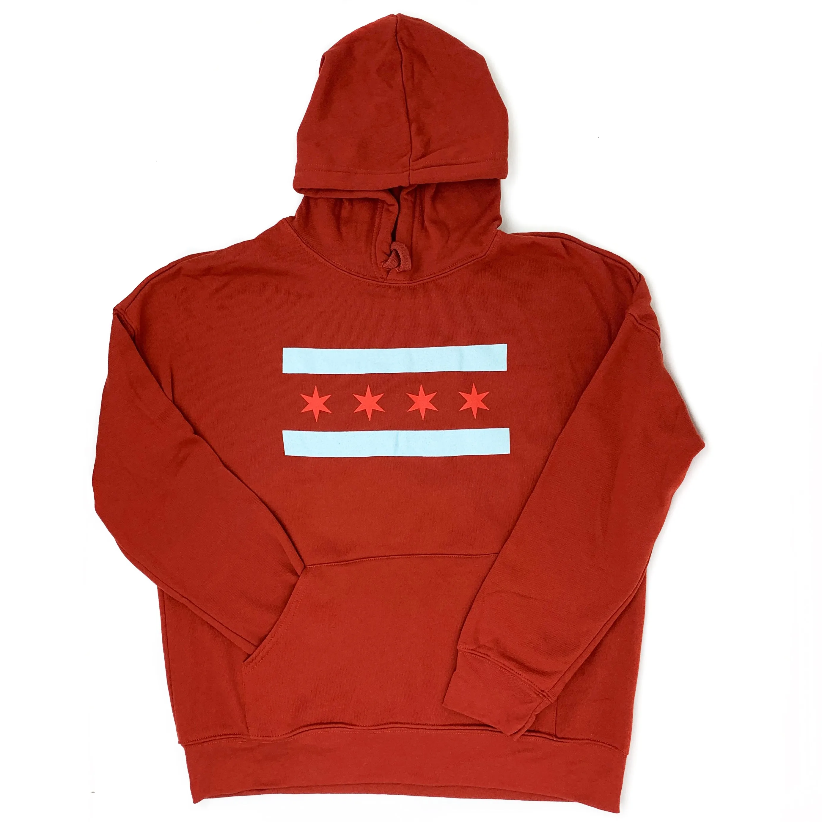 Chicago Flag Unisex Hooded Sweatshirt