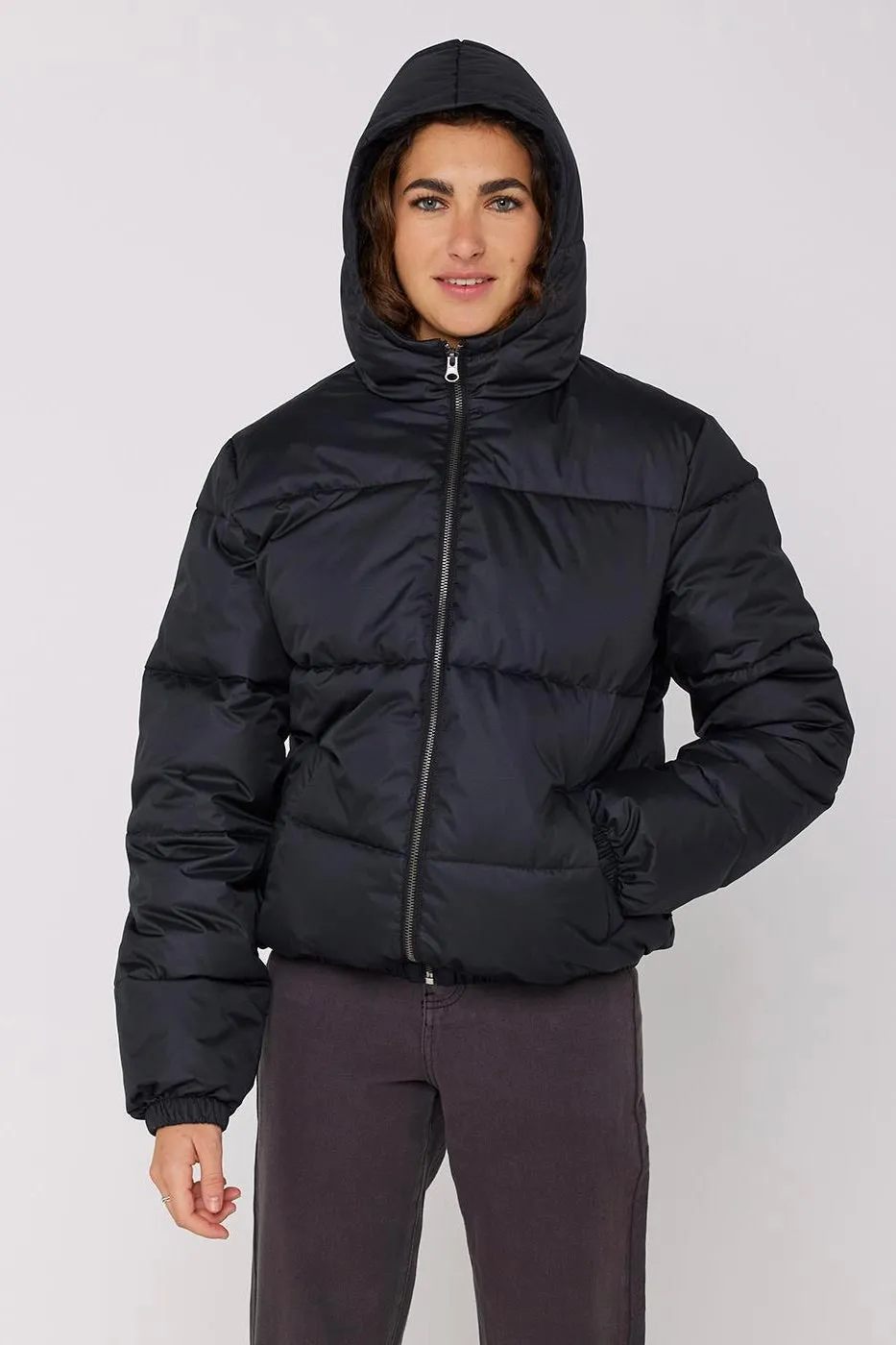 Ellis Black Eco Puffer Jacket