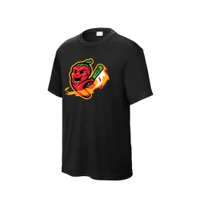 Ghost Peppers Youth Black Secondary Mark Competitor T-Shirt