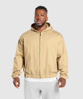 Gymshark Oversized Hooded Jacket - Sand Beige