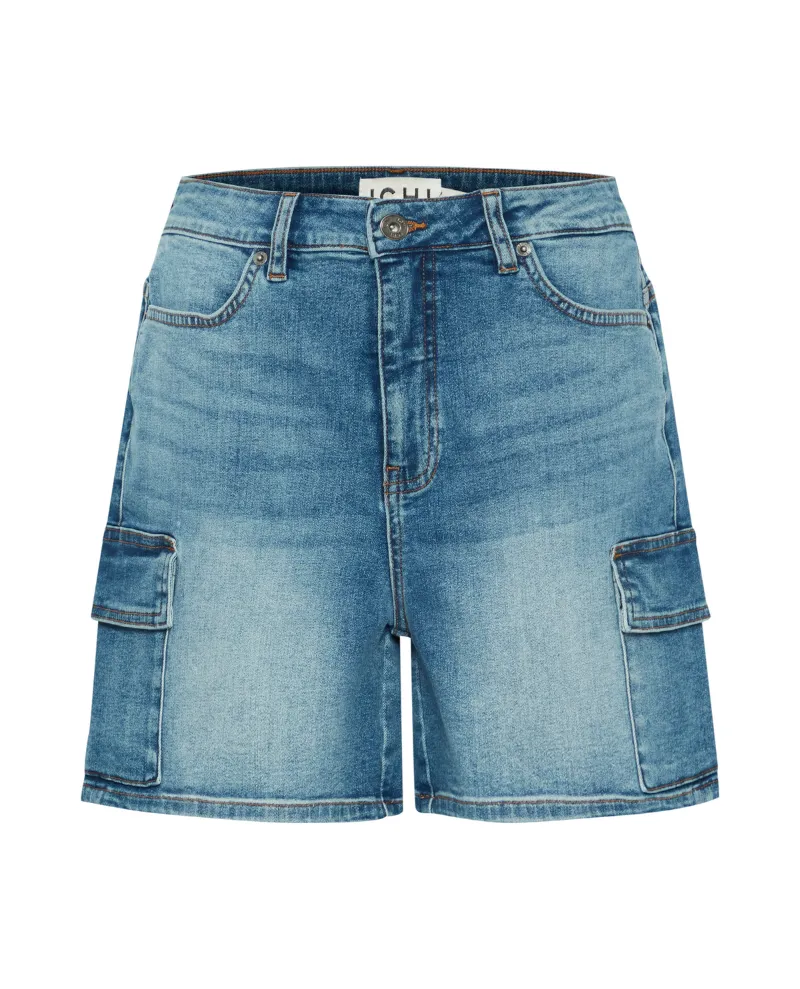 Ichi Twiggy Denim Cargo Shorts