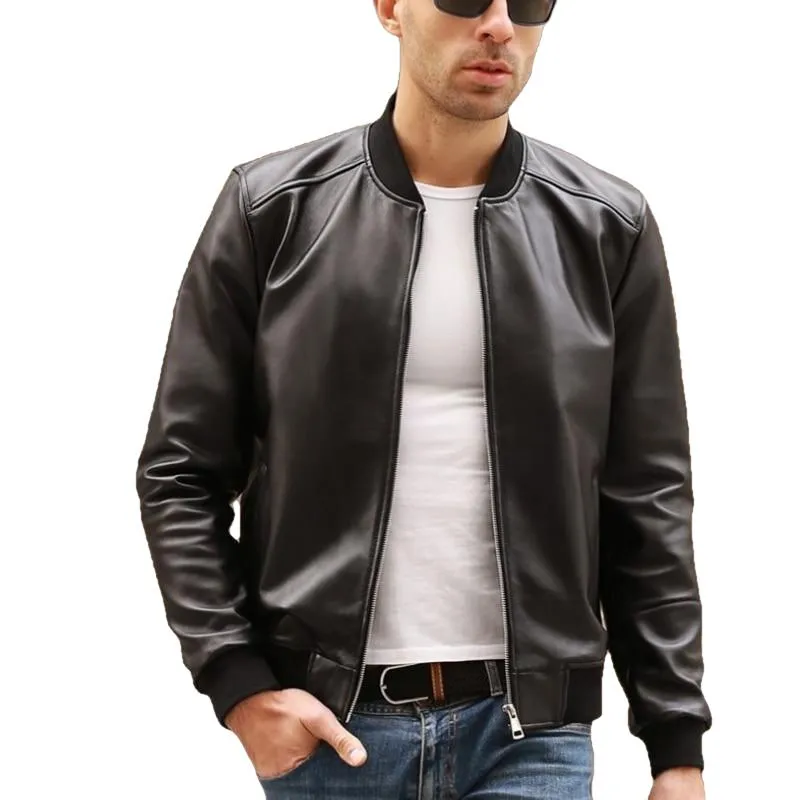 Jorah Men's Classic Bomber Leather Jacket