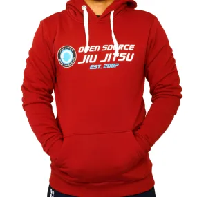 'Open Source Jiu Jitsu' Hoodie  (Red)