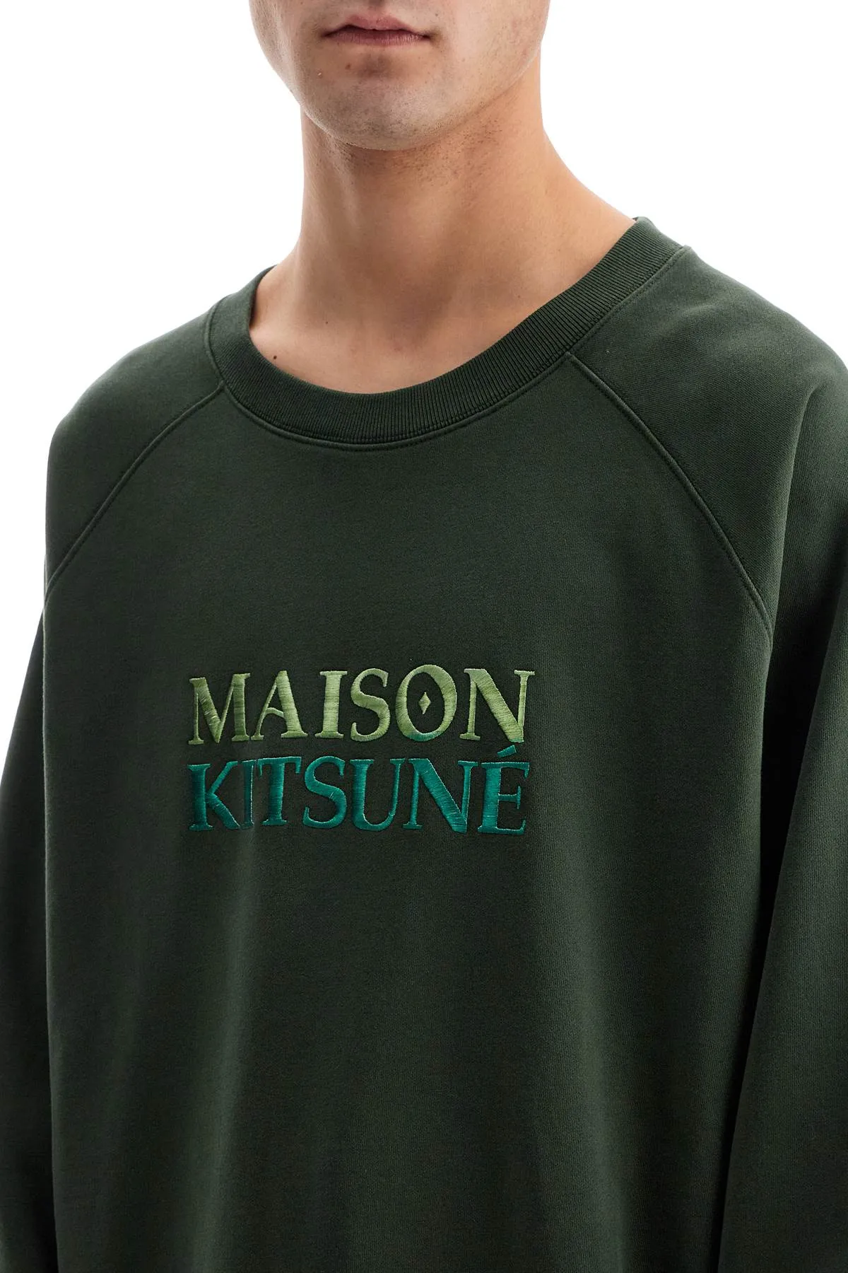 'oversized sweatshirt with NM00311KM0001 RANGER GREEN