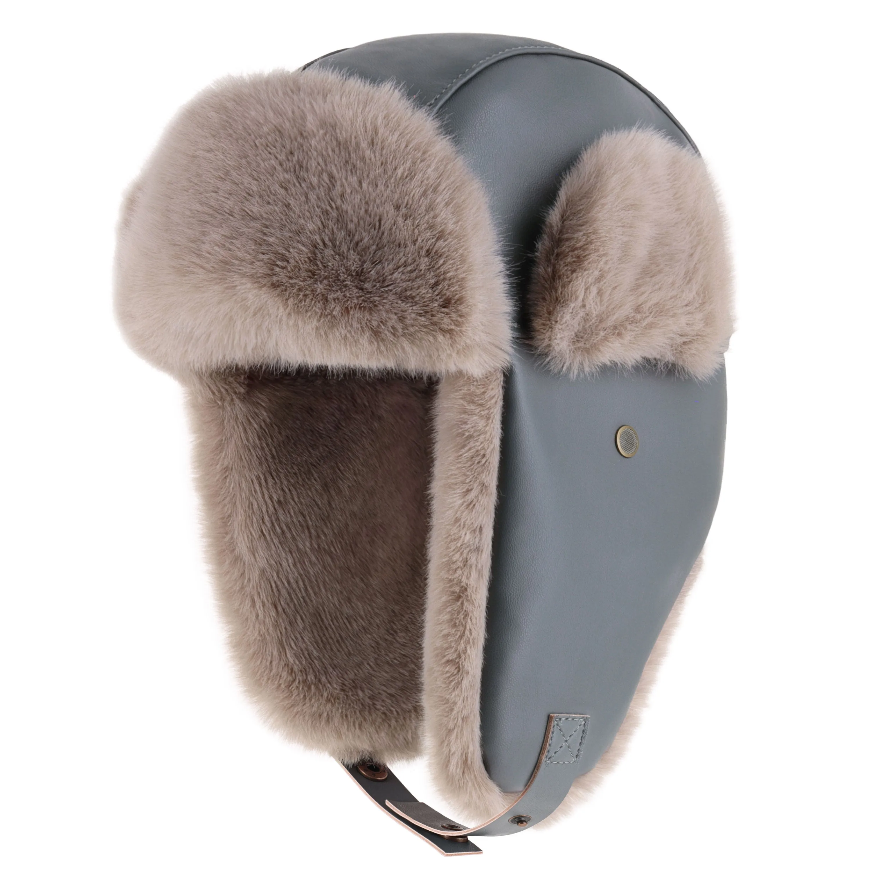 PU Leather Trapper Hat