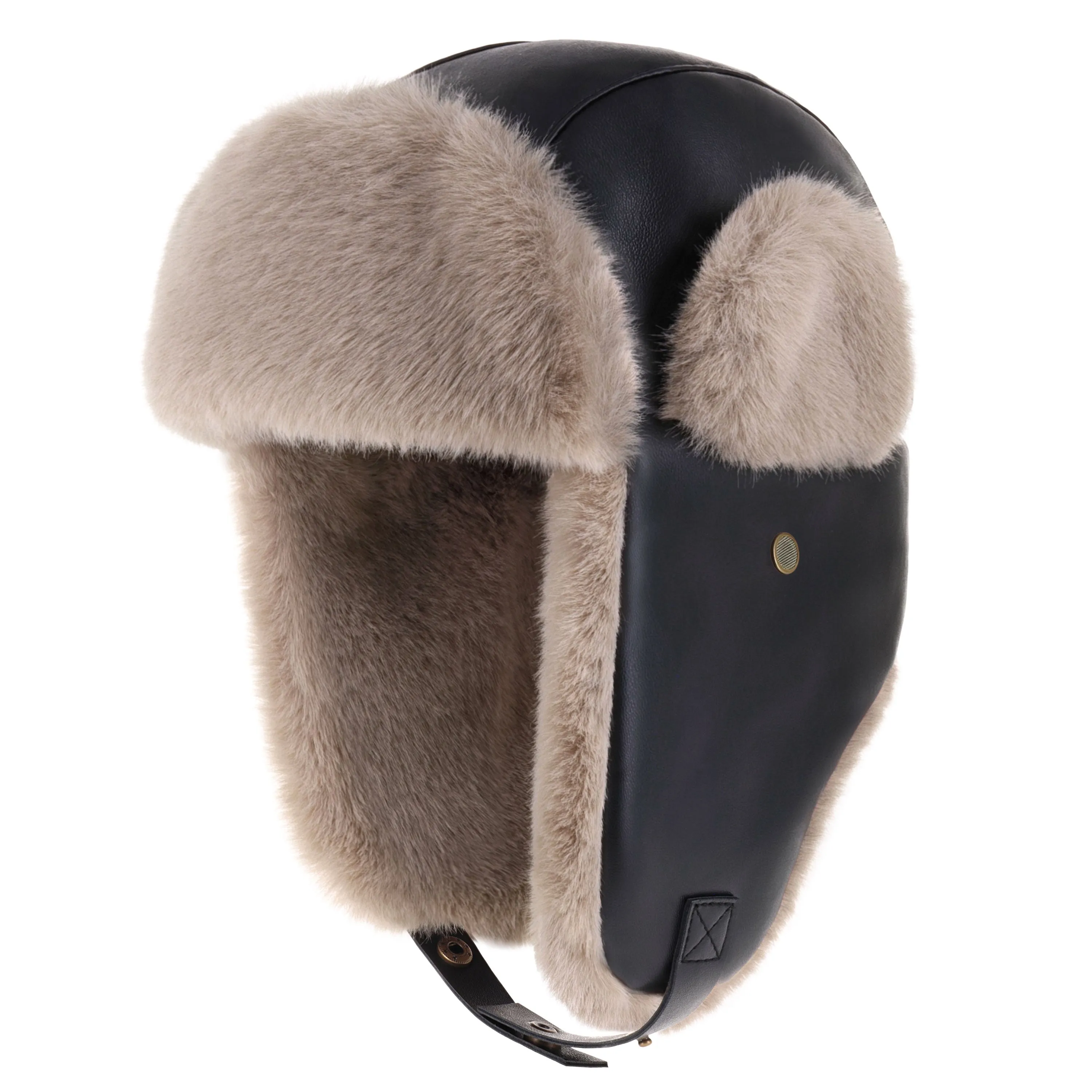 PU Leather Trapper Hat