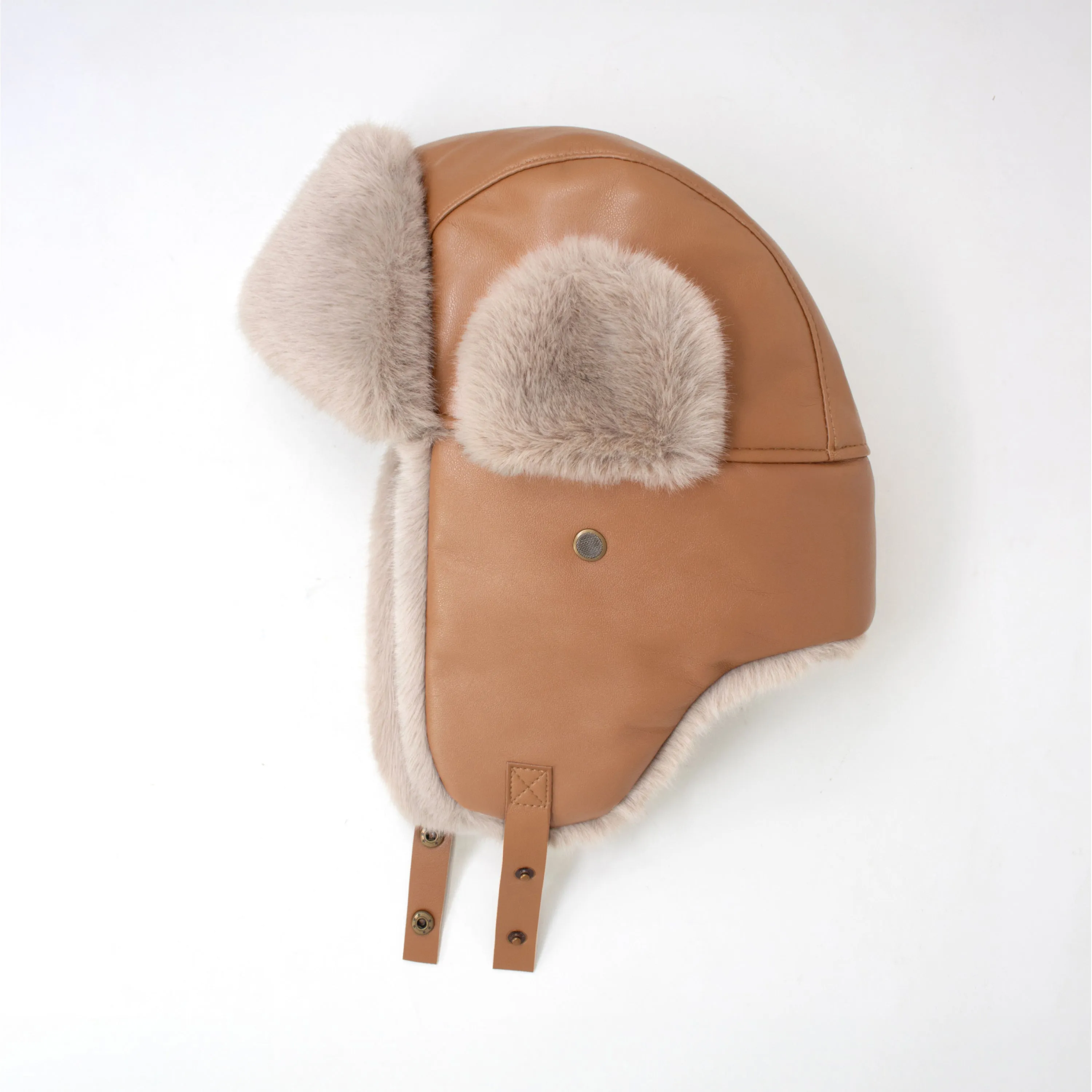 PU Leather Trapper Hat