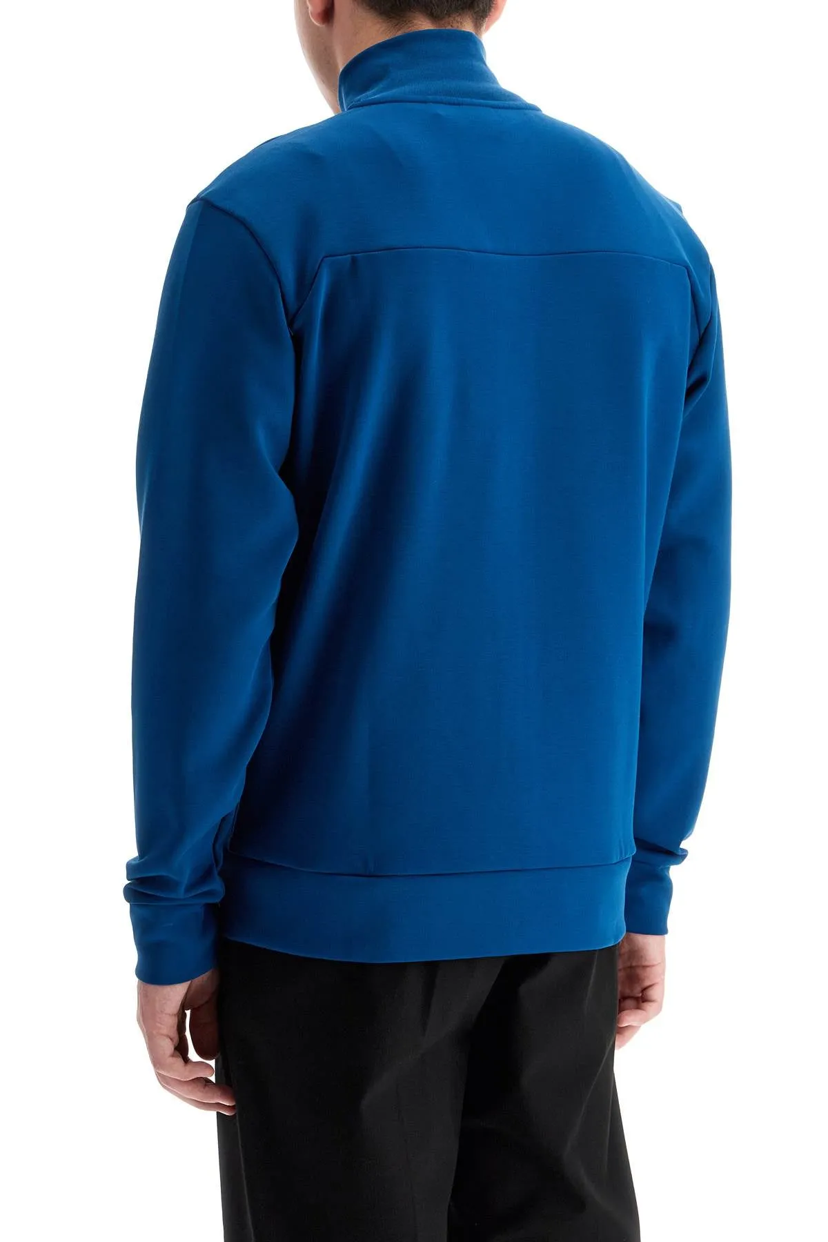 "high-necked sweatshirt in compact jersey 50523896 OPEN BLUE