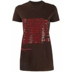 Rick Owens DRKSHDW Graphic Text Tee