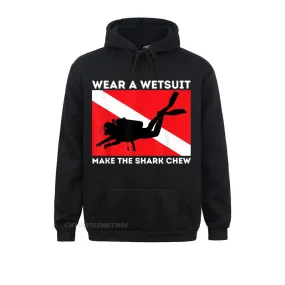 Scuba diving Hoodie Unisex | Make the Shark Chew