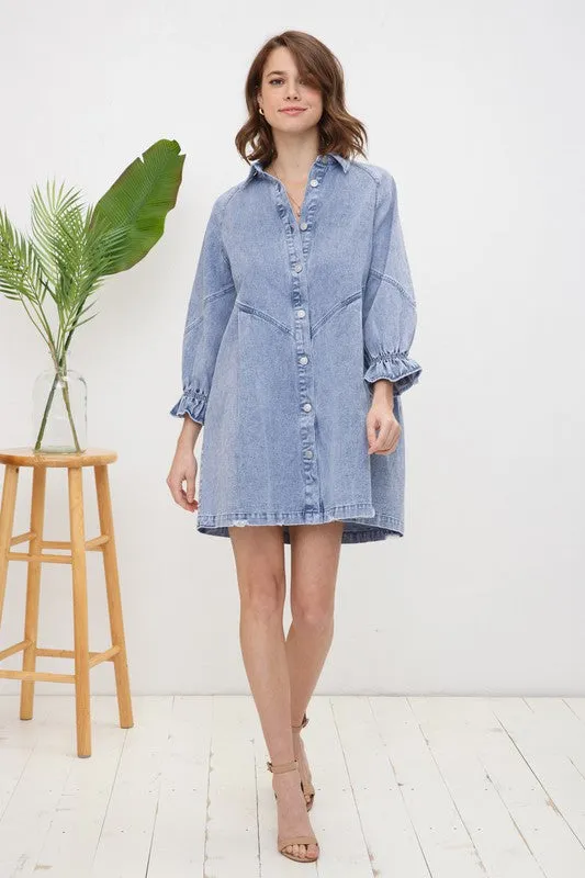 TEEK - Washed Denim Dress