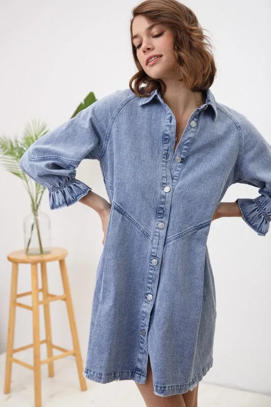 TEEK - Washed Denim Dress