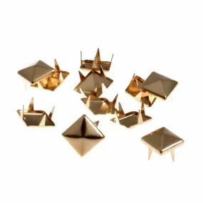 Trimits Gold Pyramid Claw Studs - 9mm (Pack of 30)