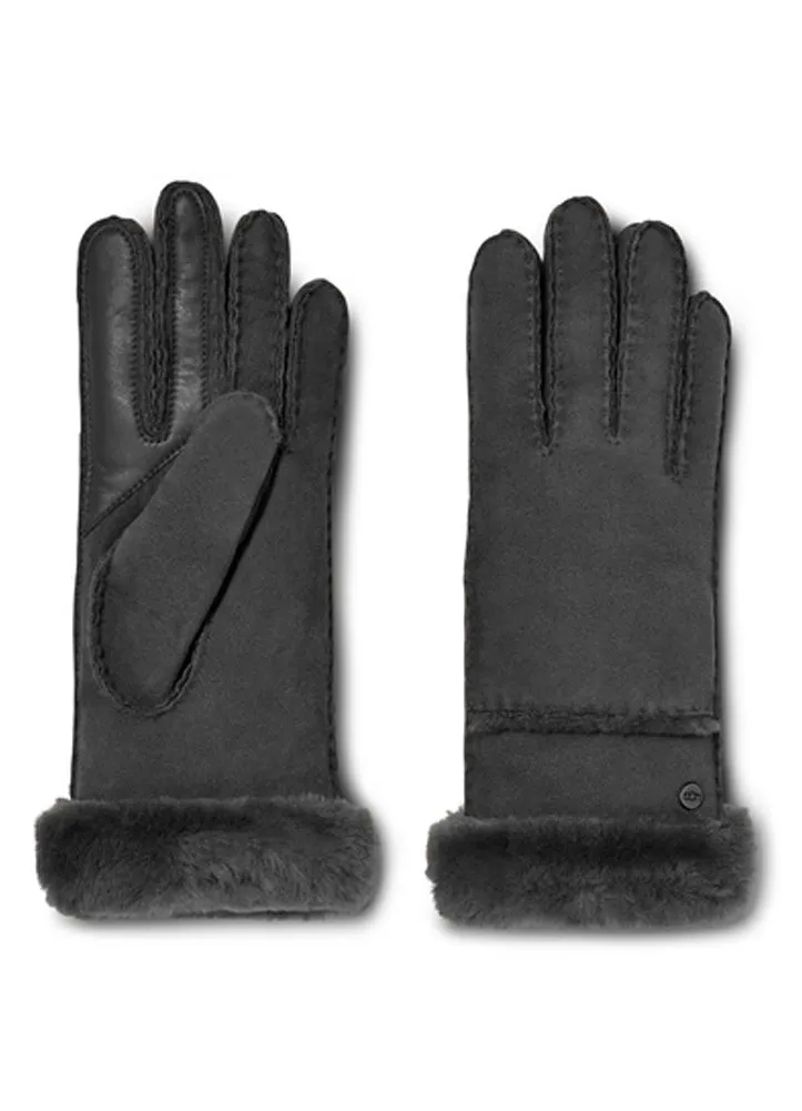 W Seamed Tech Glove in Black by UGG